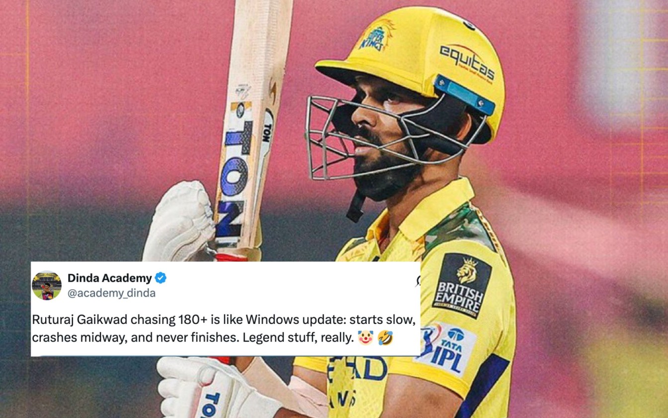 "CSK के बाबर आज़म": PBKS के ख़िलाफ़ सस्ते में आउट होने के बाद रुतुराज गायकवाड़ पर बरसे फ़ैन्स